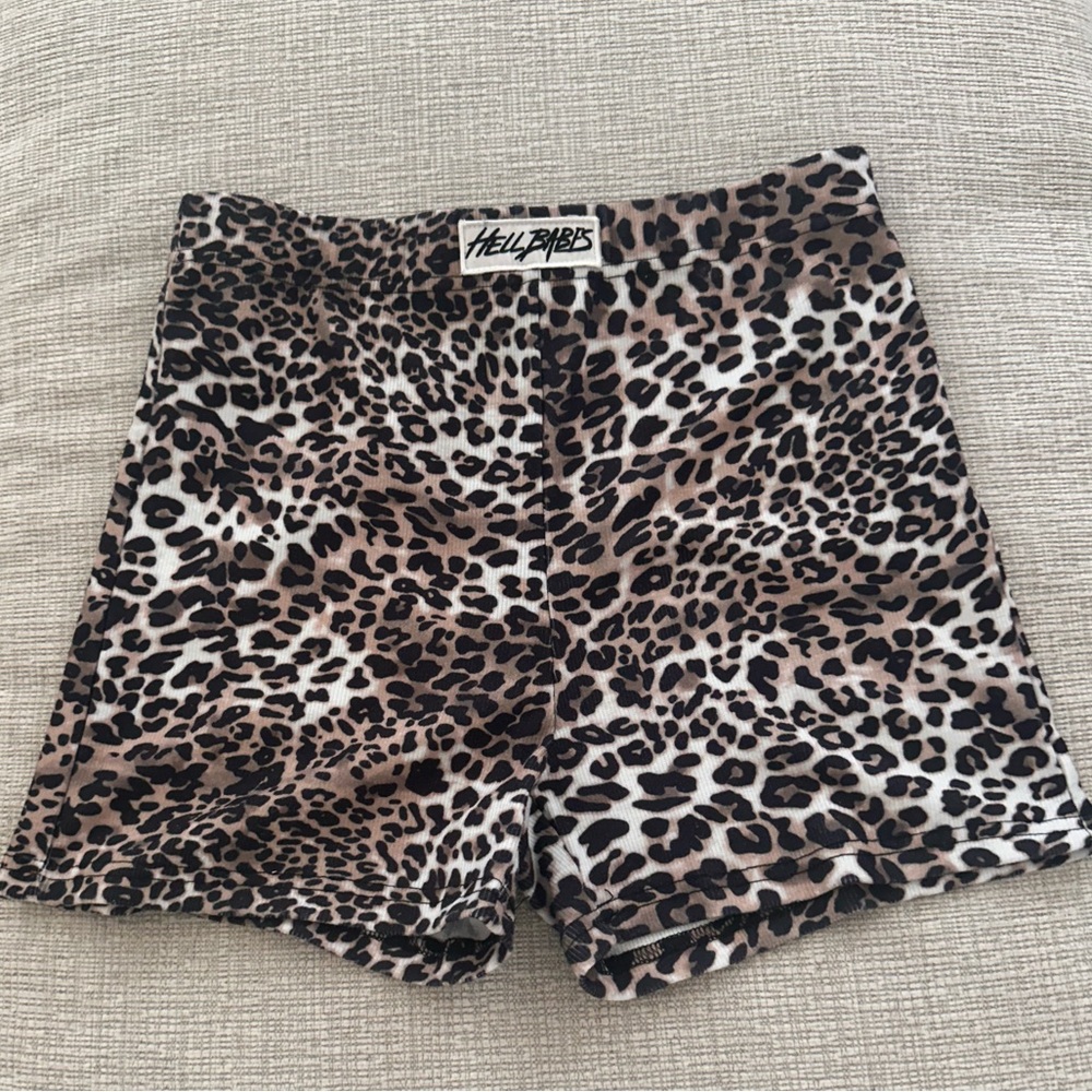 Hell Babes Ribbed Bike Shorts sz Med